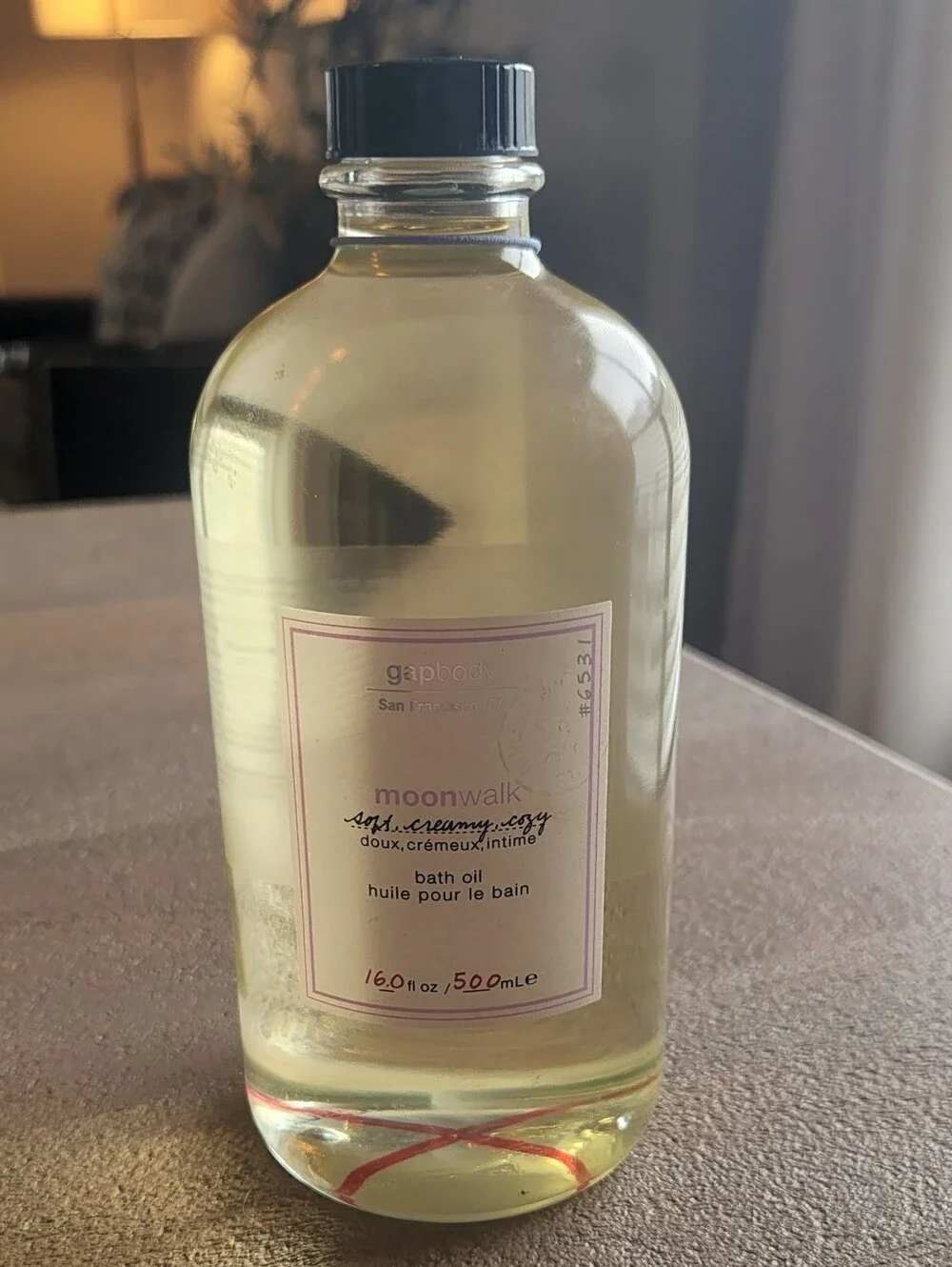 Gap Body MOONWALK SOFT CREAMY COZY Bath Oil 16 Oz. Rare Discontinued Large